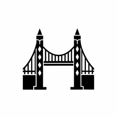 creative details Bridge Icon Vector Illustration