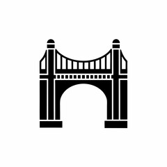 creative details Bridge Icon Vector Illustration