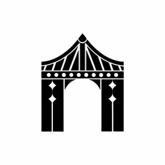 creative details Bridge Icon Vector Illustration