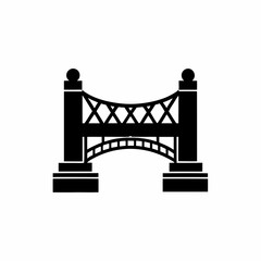 creative details Bridge Icon Vector Illustration