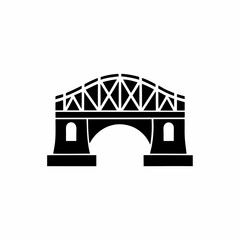 creative details Bridge Icon Vector Illustration