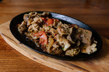 food, meat, meal, dinner, plate, chicken, potato, fish, vegetable, pork, dish, cake, salad, dessert, soup, russian food, russian kitchen, pies