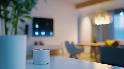 Electrician wiring a smart home system in a living room. Featuring technology and innovation