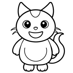 Playful Kawaii Creatures Vector Illustration on White Background