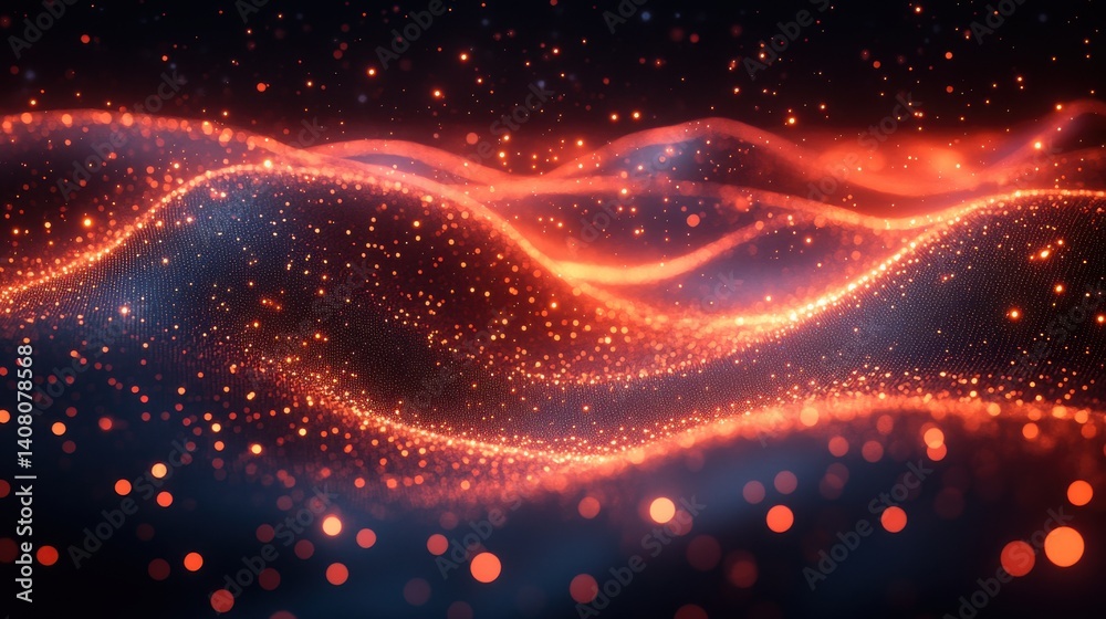 Leinwandbilder technology digital data abstract background data analysis,access to digital data digital cyberspace,particles,digital data network connections 3d rendering