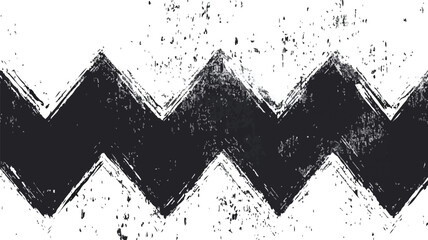 Abstract Grunge Zigzag Texture in Vector Illustration Isolated