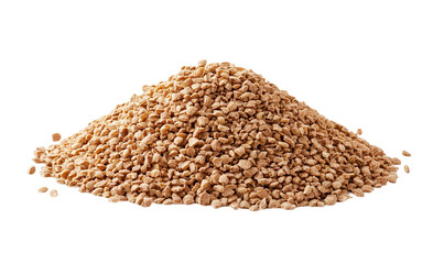 Raw Long Grain Brown Rice on transparent background