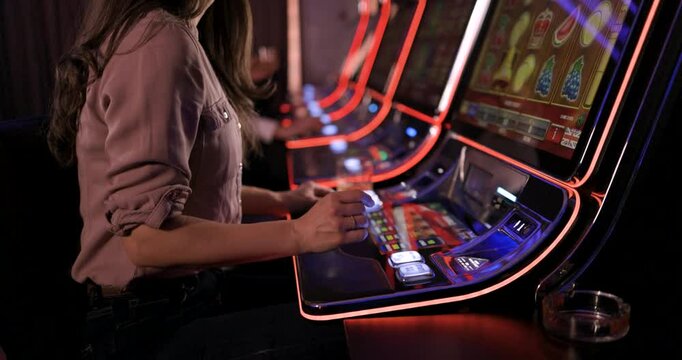 Woman Wins Jackpot on Slot Machine in Casino: A Celebration of Luck and Fortune