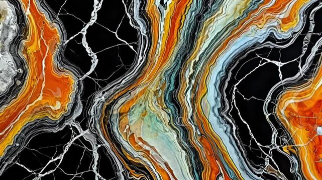 liquid marble texture with unique flow