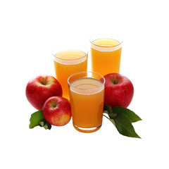 Refreshing Apple Juice with Ripe Apples