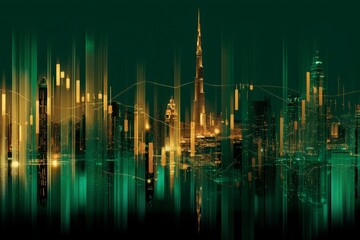 Fototapeta premium Exploring the Forex Market in Dubai, UAE: A Preview of the Forex Exhibition and Trading Landscape. 
