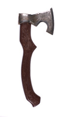 Viking battle axe isolated on white background