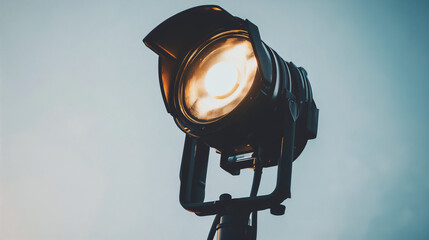 studio shot of a spotlight