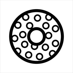 Donut icon. Vector concept illustration for design.