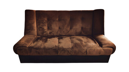 Modern and skin luxury brown leather sofa