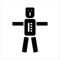 Robot icon vector illustration on white background