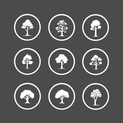 Tree Icon Sets for Nature, Eco, and Landscape Projects