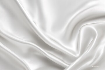 Fototapeta premium A smooth, elegant white silk or satin texture, perfect for use as a background in high-end design projects.