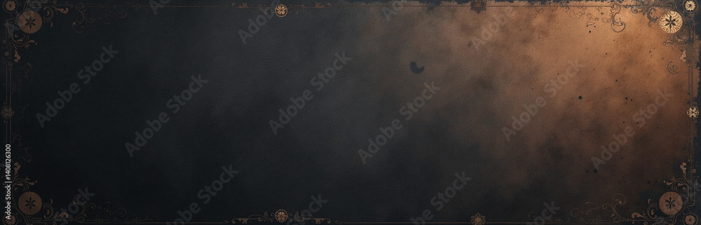 Poster A Dark Vintage Background Features A Bronze And Copper Gradient With Textured Noise And Grain Effects Suitable For Design.