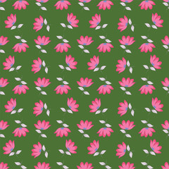Fototapeta premium seamless flower pattern on background