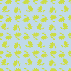 Naklejka premium seamless pattern with leaves