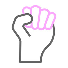 Obraz premium Pain Vector Line Lt Pink Grey Icon Design