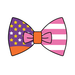 Bow Tie Icon Vector Art – 4th of July Patriotic Bow Tie Design Illustration