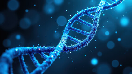 Illustration of a single strand of DNA with GLP1 highlighted.