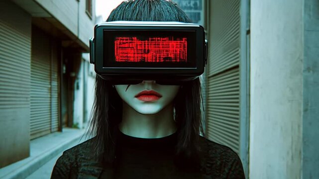 Psychedelic Cartoon 3D VR Headset Model with Colorful Fashion and Glamour Elements