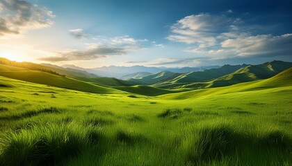 Fototapeta premium Green meadow