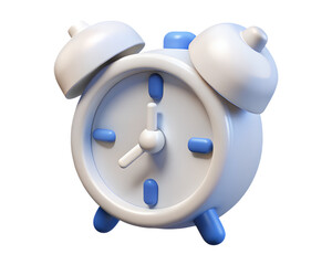 Fototapeta premium 3d blue alarm clock 
