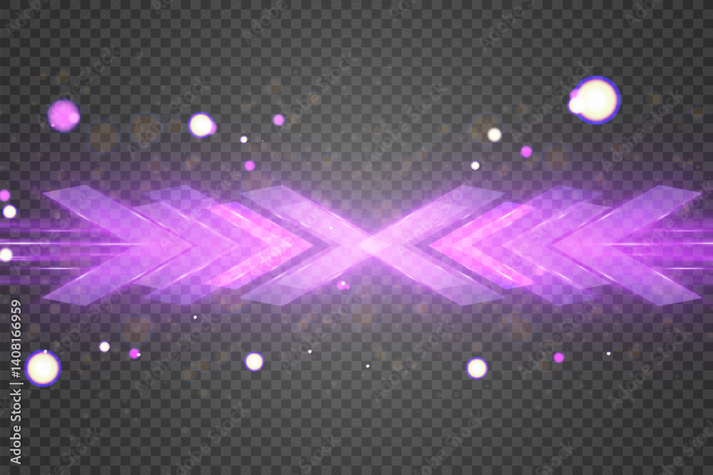 Poster futuristic speed background with glowing arrows, motion blur, digital technology concept, fast-movin