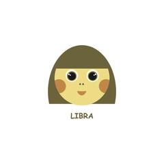 zodiac sign libra in the form of a girl