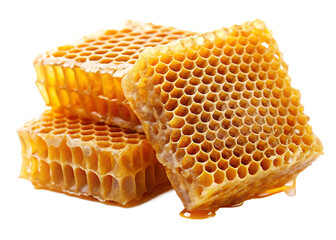 Honeycombs isolated on white background PNG