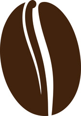 Coffee bean vector illustration isolated on white background