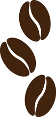 Coffee bean vector illustration isolated on white background