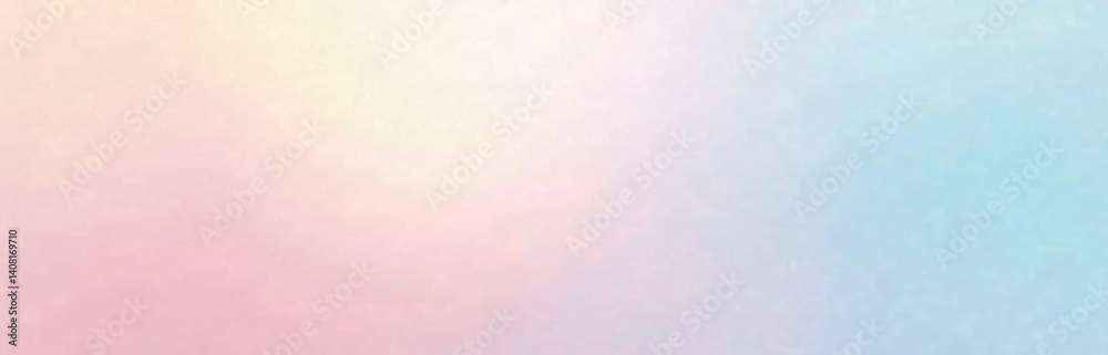 Aufkleber Soft Pastel Colors Blend Into A Soothing Ombre Effect, With Subtle Noise And Texture Adding Depth To The Design On A Gentle Gradient.