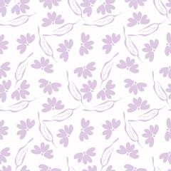 Colorful hand draw flowers seamless pattern. Can be used for fabric textile wallpaper.