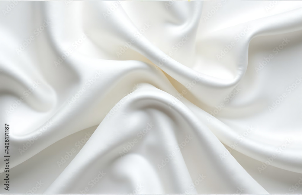 Poster soft white folds of satin fabric create a beautiful and elegant background for your design to shine.