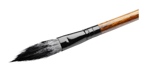 Calligraphy Brush for Writing and Artistic Projects - Isolated on White Background