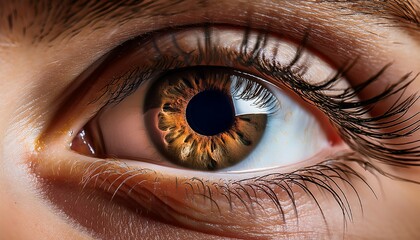 Close up Brown Eye