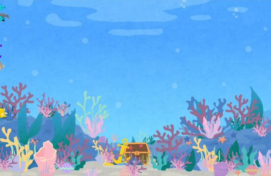 tropical underwater world