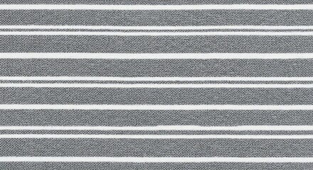 Grey and White Striped Fabric Texture AI Generated