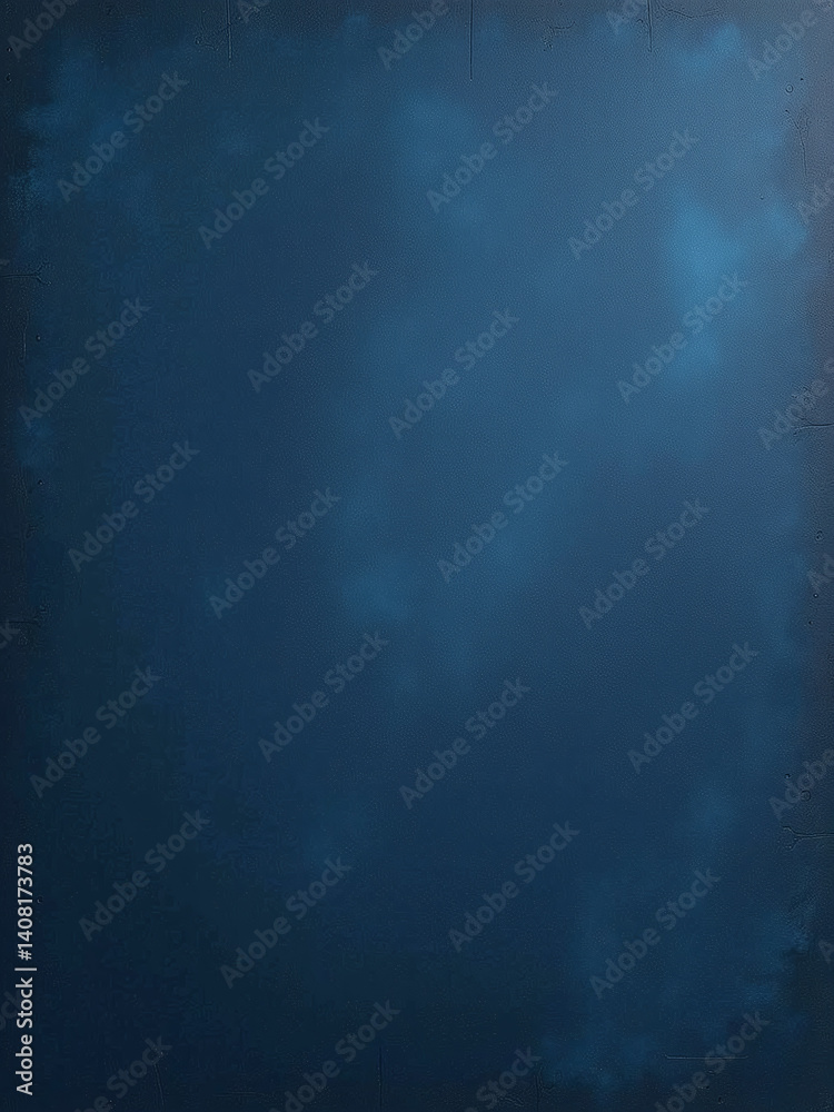 Poster The Navy Blue Abstract Background Features A Toned Rough Concrete Wall Surface, Creating A Dark Backdrop For Design Elements.