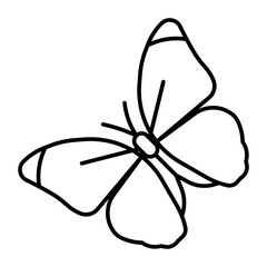Butterfly Vector Line Icon Design