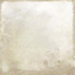 Vintage beige winter background with subtle snowflakes and soft texture, neutral Christmas backdrop with copy space for greeting cards, invitations, scrapbook and holiday designs.