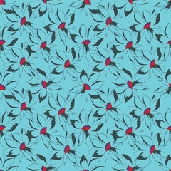 seamless flower pattern on background