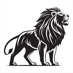 Lion vector.