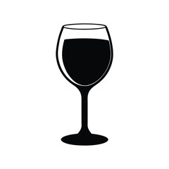 wine glass silhouette