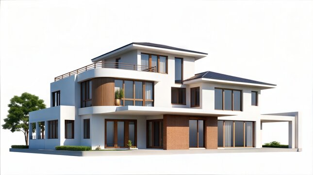 Modern minimalist residential houses